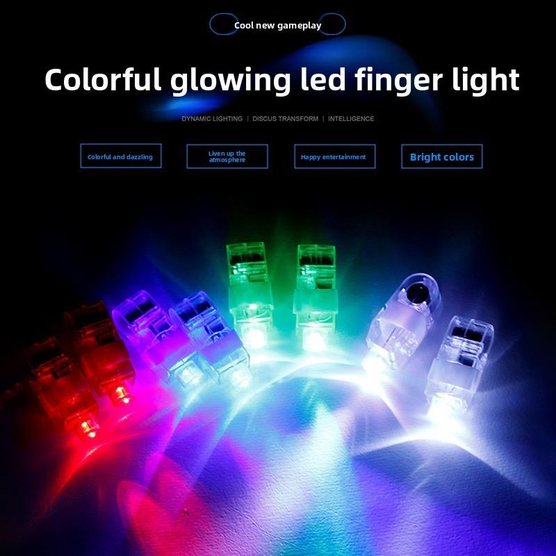 Juguete de Dedos con Luz LED para Fiestas de Discoteca y Conciertos con Efectos de Parpadeo de Colores para Niños y Adolescentes