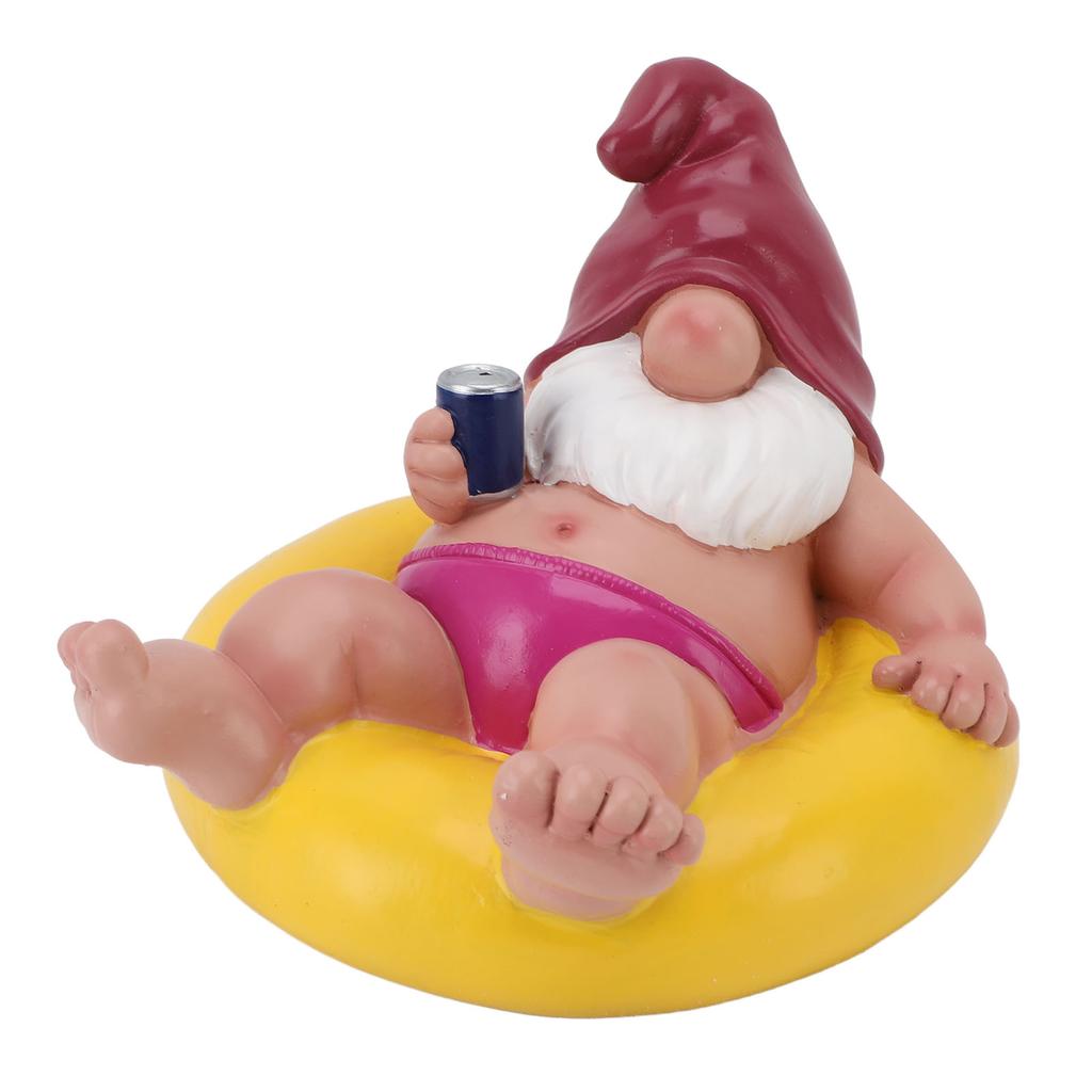 Pool Schwimmer Gnom Statue Harz Pool Party Entspannend Lustig Garten Schwimmende Gnom Figur für Außendekor