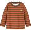 Minibala Kids' Striped Fleece-Lined Long-Sleeve T-shirt