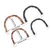 2Pcs 10.5/12Cm Plastic Bag Handle Handbags Replace Faux Bamboo Handles Woven-Bag Purse Frame Kiss Clasp Diy Bags Accessories