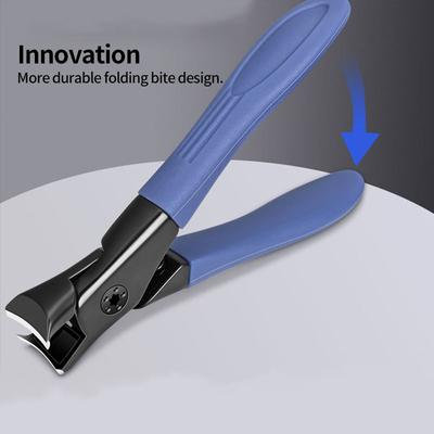 2025 Neuer Edelstahl-Nagelknipser mit extrem breiter Öffnung Tragbarer Fingernagelschneider