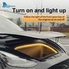 2.4M LED Car Front Trunk Light Strip Easy Tall Modified Lighting for Tesla Model 3 Y Waterproof Neon Lamp Front Trunk LED
