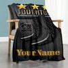 Juventus Customize Text Blanket Cozy Personalized Blanket Comfortable Versatile for Office Chair Seaside Couch Home Decor Four Seasons Universal