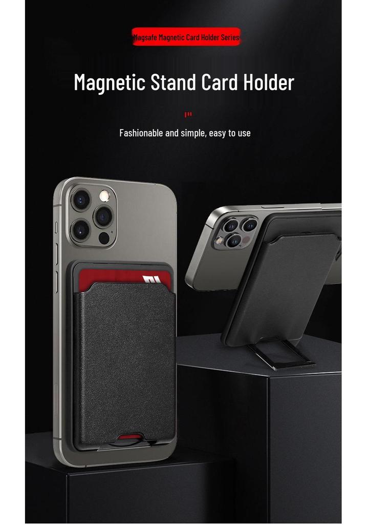 Portacarte Leggero in Pelle Compatibile MagSafe per iPhone 16 Pro Max