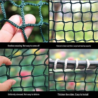 Universal Knotless Golf Safety Net for Indoor and Outdoor Use
