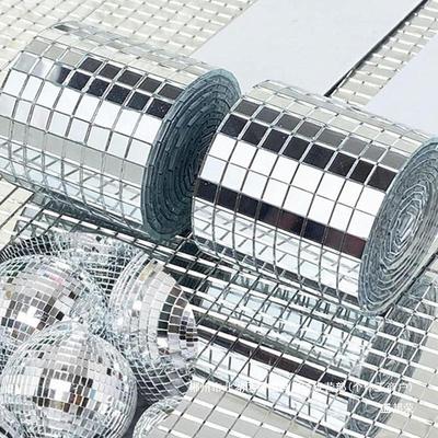 Self-Adhesive Waterproof Mosaic Mirror Frame Sticker for Bathroom Decor