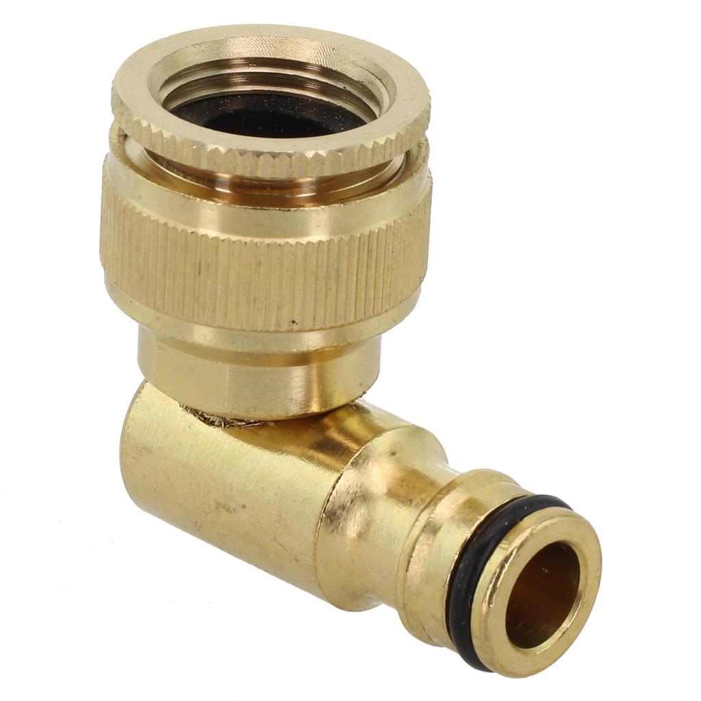 1/2 And 3/4 Hose Connector Brass Hose Connection Home Garden External Thread Taps Fast Switching Long-term Use