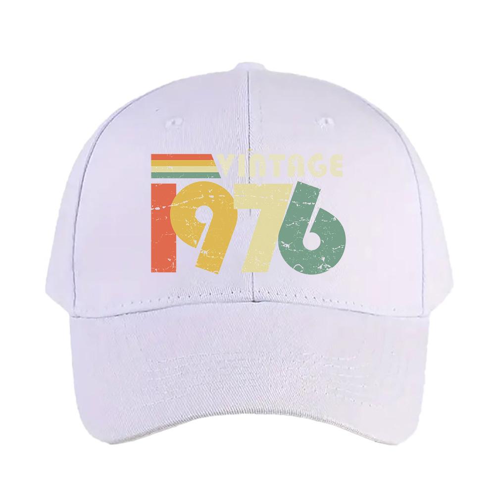 Vintage th Birthday Gift Distressed Cap Man Adult Hat Fashion Casual Adjustable Printed Baseball Caps Trucker Cap