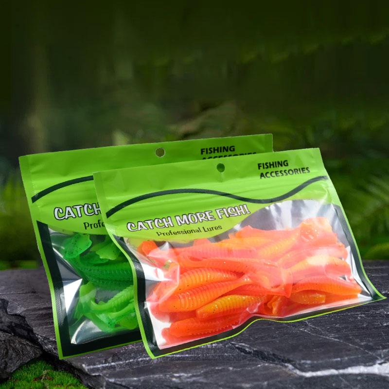 20Pcs Duck-Foot Soft Baits Lures 6.5cm PVC Material, Fish-Attracting Smell, Tear-Resistant And Bite-Resistant, Large Amplitude A