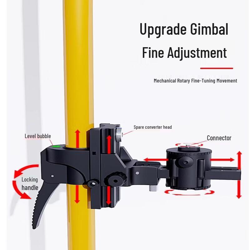 Jundingying 3.1m Heavy-Duty Red Tripod with Pan-Tilt Head