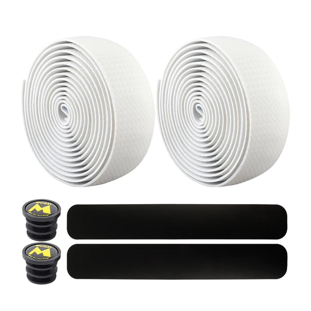 MUQZI PU EVA Handlebar Tape Anti-Slip Damping Road Bike Handle Belt Wraps Sweat Absorption Quick-drying Enhance Bike Grip
