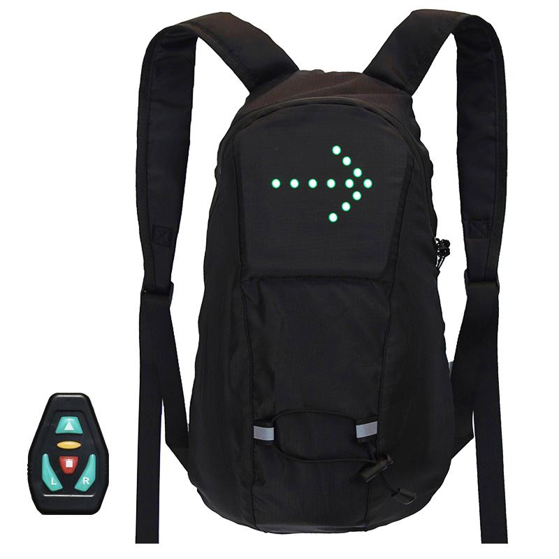 Wireless Led Code Light Bike Backpack