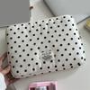 Polka Dot Tablet Sleeve Bag Shockproof Puffy Quilted Computer Bag Dust-Proof 13inch for MacBook Tablet for iPad Women Laptop
