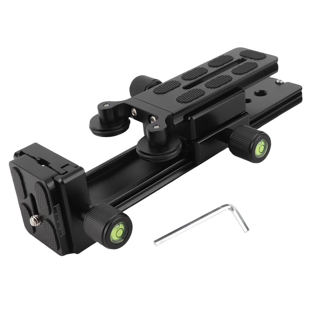 20cm Telephoto Lens Support Bracket with Quick Release Plate and Level for 1 4   3 8   Standard Screws