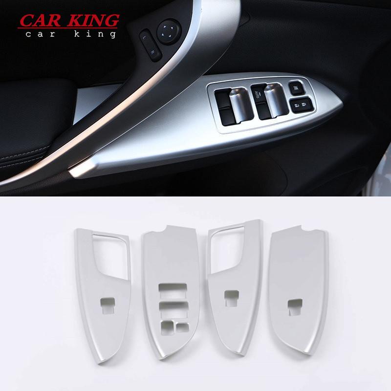 For Mitsubishi Eclipse Cross 2017 2018 2019 Door Window glass Lift Control Switch Panel cover trim Car styling accessories LHD 7HD