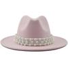 European and American Metal Leaf Women Woolen Hat Jazz Hat Autumn and Winter British Retro Top Hat Women
