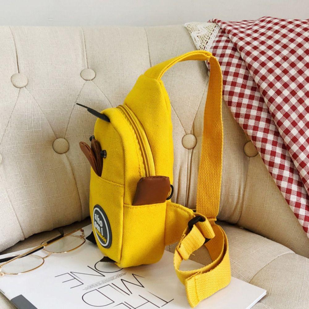 Yellow Duck Chest Pack Shoulder School Bags Pocket Shoulder Bag  Student