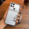 Luxury Big Window Phone Case with Lanyard for realme C25s Premium Textured Casing