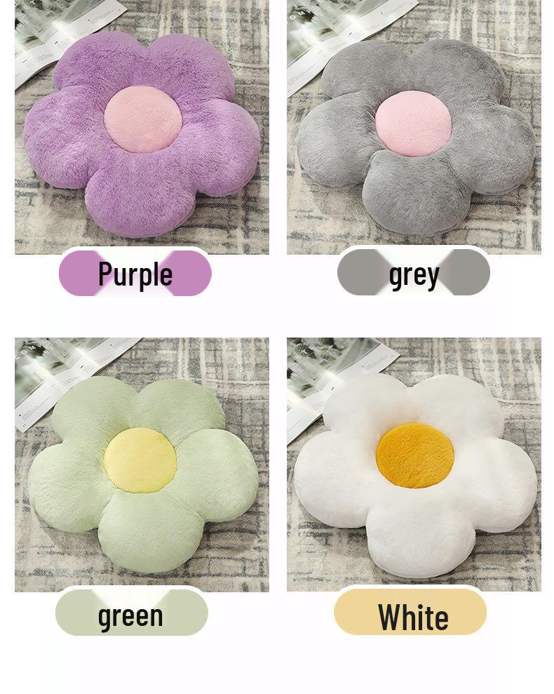 Sunflower Petal Throw Pillow: Cute Seat Cushion, Office Back Support, Student Chair Pad, Bedroom Floor Tatami.