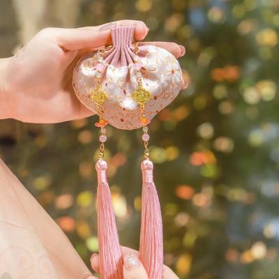 Jewelry Bag Tassel Storage Sachet Embroidery Hanging Pouchperfume Bag  Blessing Gift
