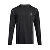 Outdoor UA Urban Casual Series Logo Round Neck Pullover Long Sleeve T-Shirt Men Tops Black 6005885-001