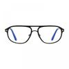 Tom Ford EyegLasses Aviator FuLL Rim  Matte BLack Frame CLear BLue Light BLock L
