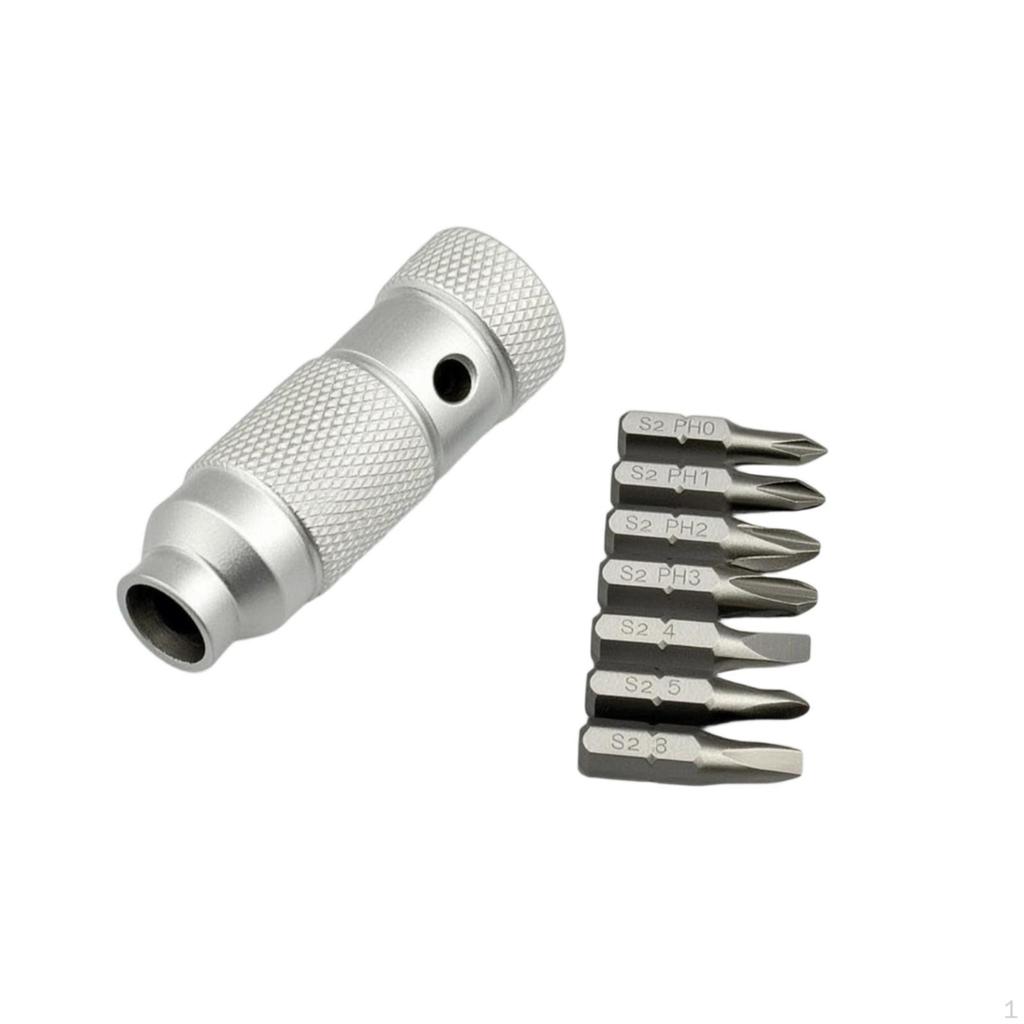 Attracting Driver Knurled Screwdriver Handle Compact for Tight Confined Areas