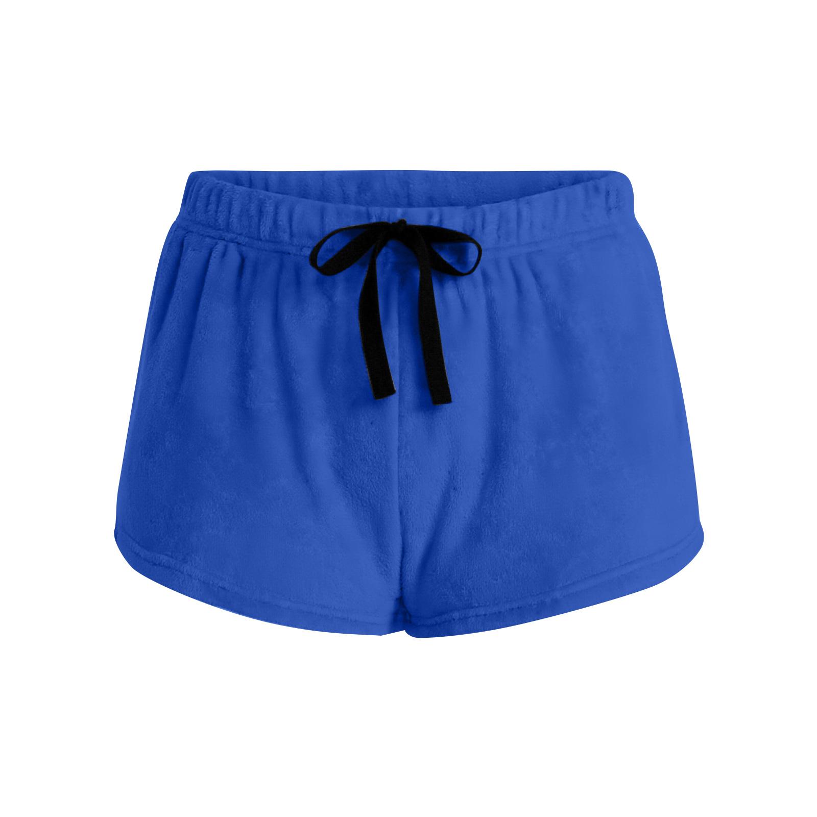 

Women s Stretch Shorts Regular Fit Hiking Shorts Casual Sports Shorts Fleece Pants Large Shorts S синий