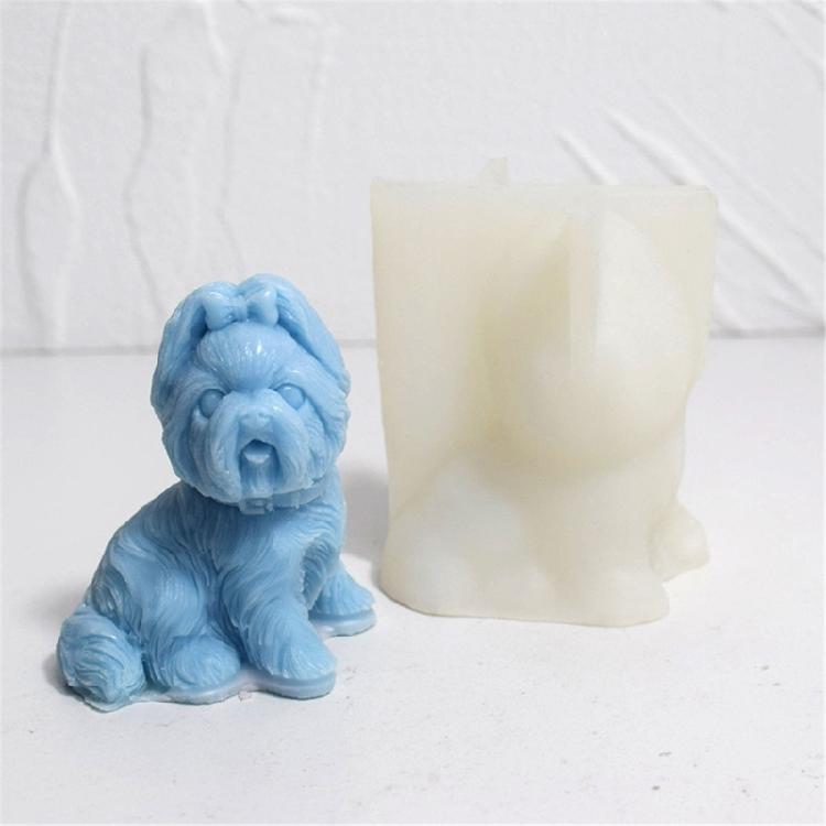 Puppy Candle Molds Lovely Dogs Silicone Mould DIY Baking Molds Craft Soap Mould