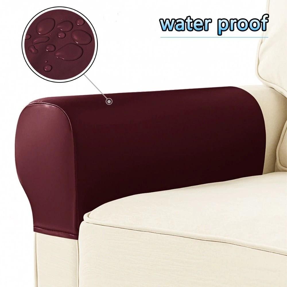 Elastic Sofa Armrest Covers Thick Armrest Protector Stretch Chair Arm Cover  Home