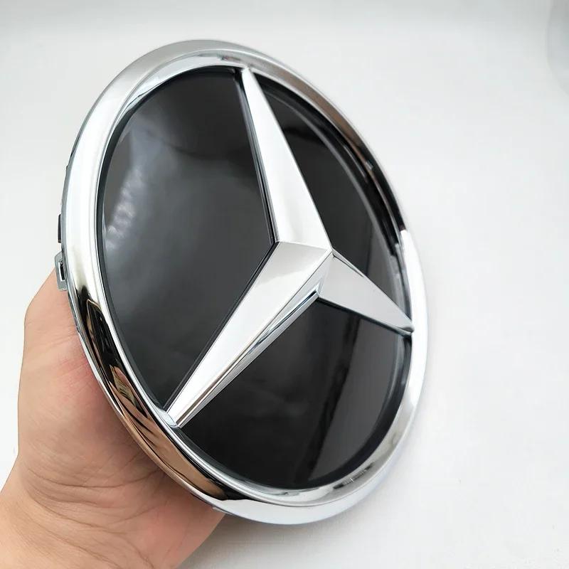 185mm Chromová Černá Zrcadlová Maska do Auta Hvězda Znak Odznak Přední Maska Logo Pro Mercedes Benz CLA W117 W118 GLA X156 Příslušenství