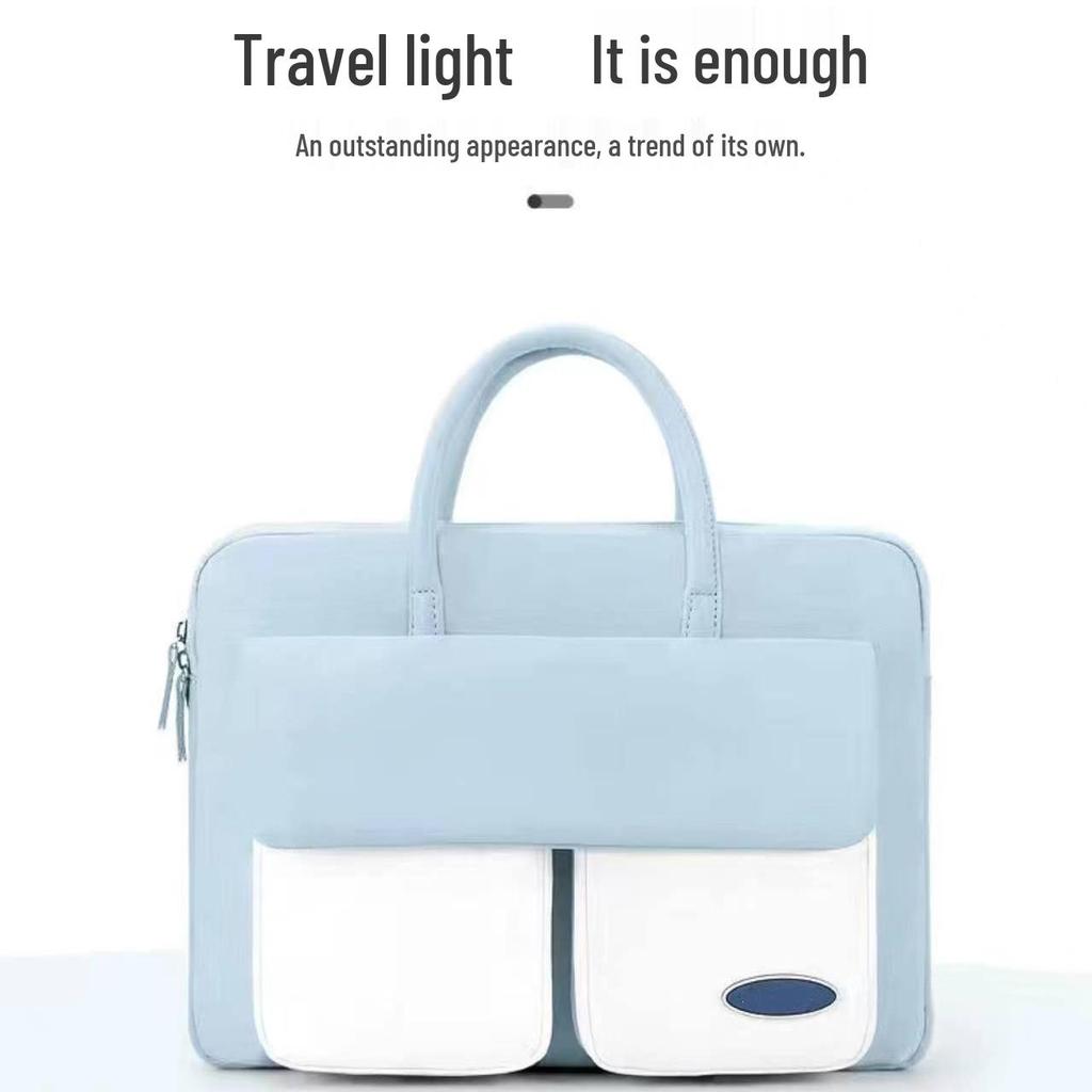 Women's Large Capacity Shockproof Laptop Bag with Multi-Compartment Design, Fits Apple/Dell - Convenient Inner Pouch