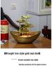 LED Lotus Leaf Water Fountain Ornament with Night Light for Home Décor