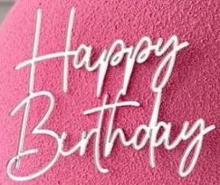 10Pcs Ins Wind Happy Birthday Cake Side Acrylic Decoration Happy Birthday Cake Decoration Cake Decoration Cake Plugin Plastic 10Pcs