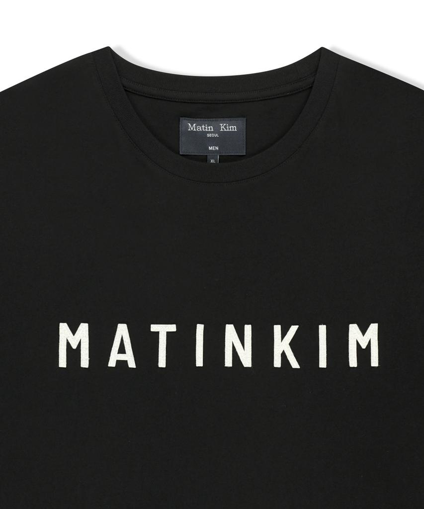 Mattengkim Applique Felt Logo Top For Men In Black