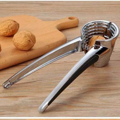 1pc Silvery Metal Multi Functional Walnut Clip Household Nut Shelling Tools Suitable for Walnuts Chestnuts and Hazelnut