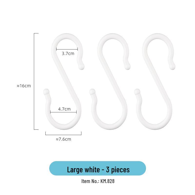 Japońskie haczyki drzwiowe w kształcie S bez wiercenia do kuchni i łazienki