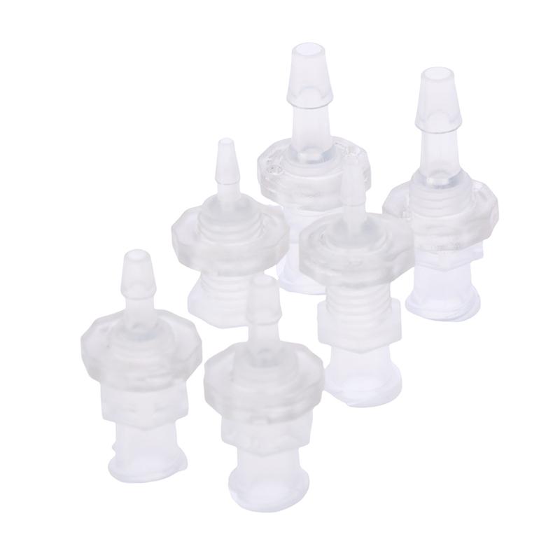 2Pcs Luer Lock Adapter Pp Plastic Air Valve Pipe Subpackaging Instrument Connect