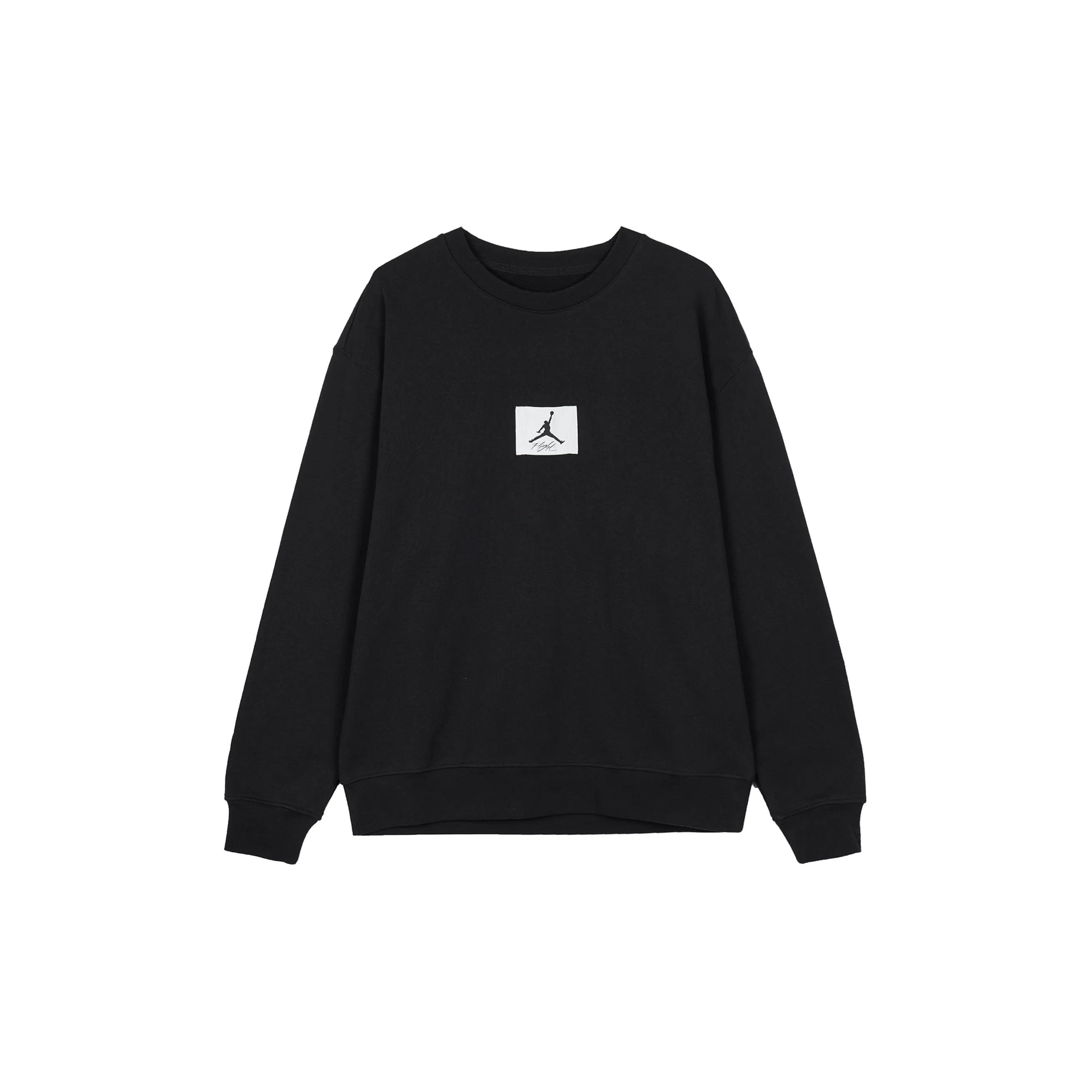 Jordan Sweatshirts Men s Black Crew Neck Moderate FB6935-0102024 L