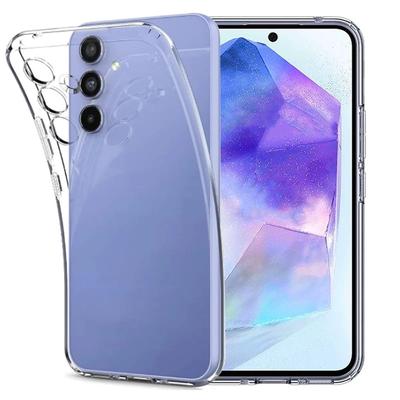 Weiche, klare Silikon-TPU-Telefonhülle für Samsung Galaxy A05S A015 A25 A35 A55 A04S A14 A24 A34 A54 A23 A33 A53 A73 S22 S23 S24 Ultra Plus TPU-Rückseite