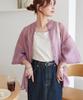 Sheer Band Collar Shirt Colors DCZ1041204A0001 Free Size Violet [Discoat] [Discoat] [Revival] (Web-Exclusive Available)