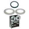 3PCS Open Reel Tapes Leader Tape 1 Green Color and 2 Transparent Set