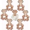 Bridesmaid HairPiece Hair Scrunchies Ponytail Holder Wedding Party Accessories Bridesmaid Scrunchies Proms Gifts 5PCS