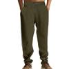 Men's Four Seasons Loose Fit Corduroy Jogger Pants American Casual Style Stitching Detail Sporty Leisure Trousers for Everyday Wear