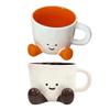 Foot Shape Coffee Mug Creative Ceramic Cup with Feet Household Water Cup Milk Mug Christmas Birthday Gifts Cafe Photography Prop