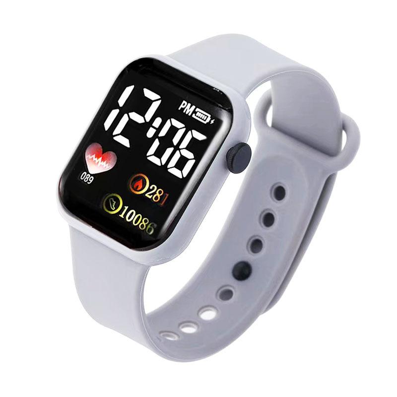 Hot-selling Love Model, Small Square Couple Children's Watch, Sports LED Electronic Watch, Student Electronic Watch
