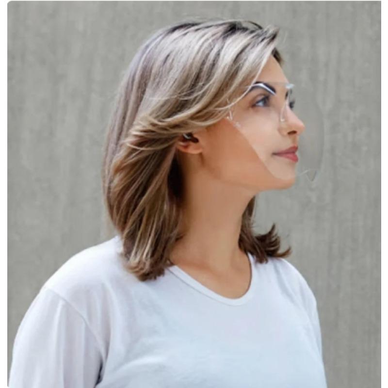 Full Face Sunglasses Mask Women Men Protective Faceshield Glasses Goggles Covered Spherical Lens Anti-Spray Cycling Sunglasses