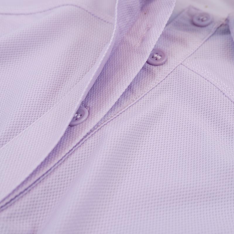 Women's Quick-Dry Polo Shirt - Breathable Moisture-Wicking Knit for Yoga & Fitness