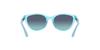 Emporio Armani EK4003F Shiny Transparent Turquoise Frame with Azure Gradient Dark Blue Size 48 Kids' Lens,