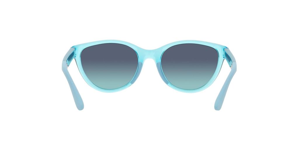 Emporio Armani EK4003F Shiny Transparent Turquoise Frame with Azure Gradient Dark Blue Size 48 Kids' Lens,